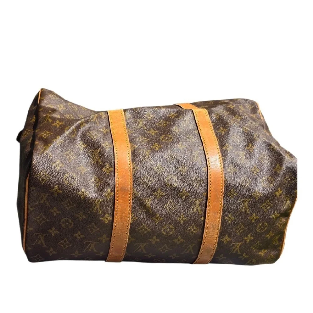 VTG Authentic Louis Vuitton Keepall 45 Brown Monogram Duffel Travel Bag Unisex - Picture 4 of 16